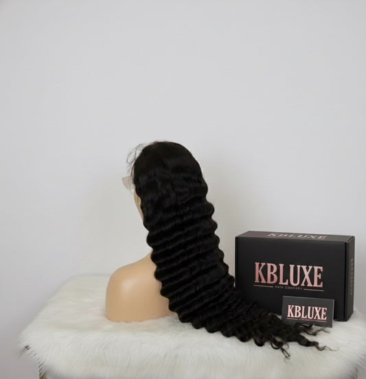 Deep Wave Transparent Wig