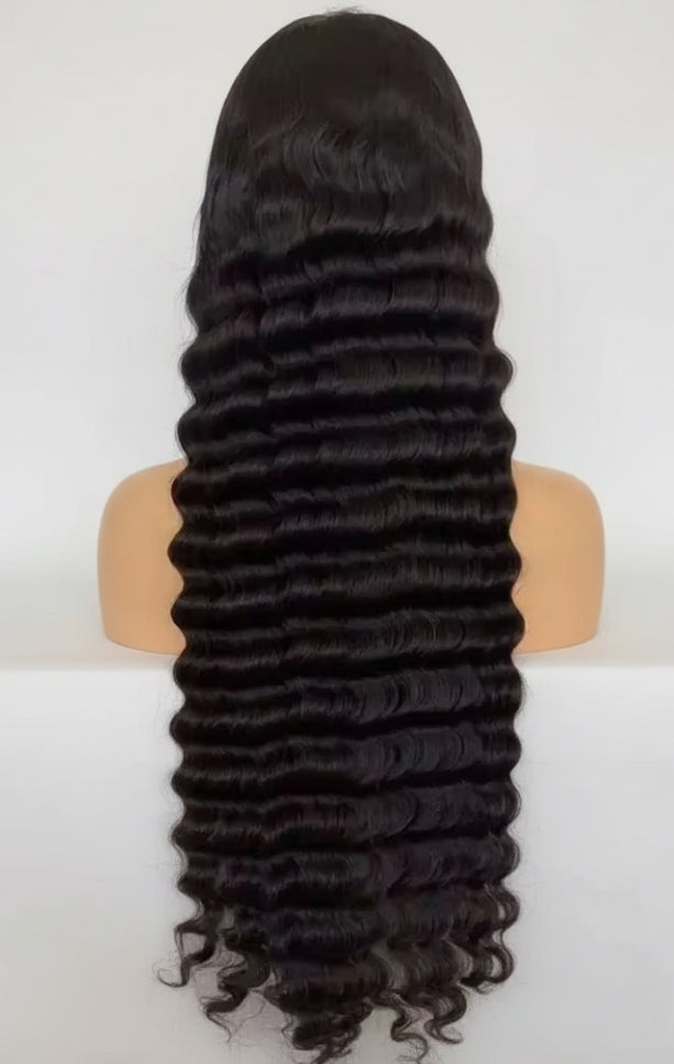 Deep Wave Transparent Wig