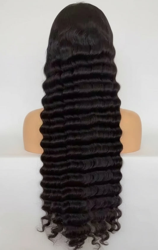 Deep Wave Transparent Wig